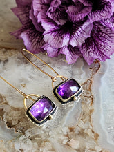 Deep Purple Amethyst Earrings