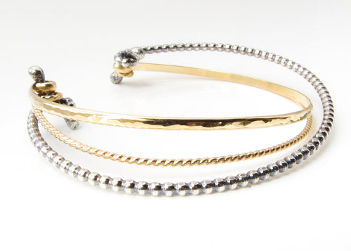 Silver and Gold Bracelet (Light Weight)